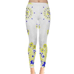 Faded Yellow Bandana Inside Out Leggings by dressshop