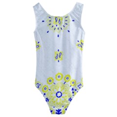 Faded Yellow Bandana Kids  Cut-out Back One Piece Swimsuit by dressshop