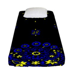 Blue Yellow Bandana Fitted Sheet (single Size) by dressshop