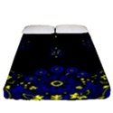 Blue Yellow Bandana Fitted Sheet (Queen Size) View1