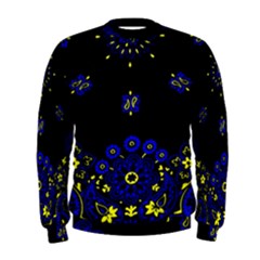 Blue Yellow Bandana Men s Sweatshirt by dressshop