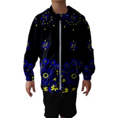 Blue Yellow Bandana Hooded Windbreaker (kids) by dressshop