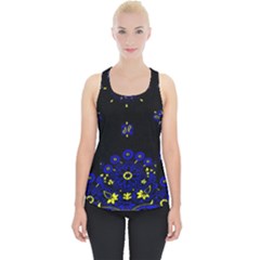 Blue Yellow Bandana Piece Up Tank Top by dressshop