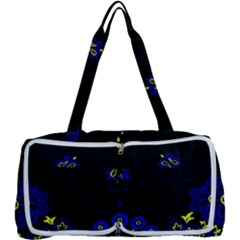 Blue Yellow Bandana Multi Function Bag by dressshop