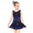 Blue Yellow Bandana Kids  Skater Dress Swimsuit View1