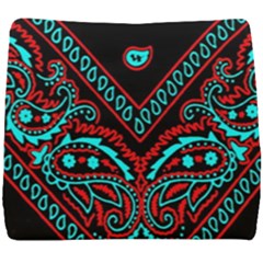 Blue And Red Bandana Seat Cushion