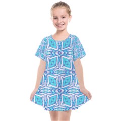 Geometric Doodle 1 Kids  Smock Dress by dressshop