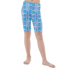 Geometric Doodle 1 Kids  Mid Length Swim Shorts by dressshop