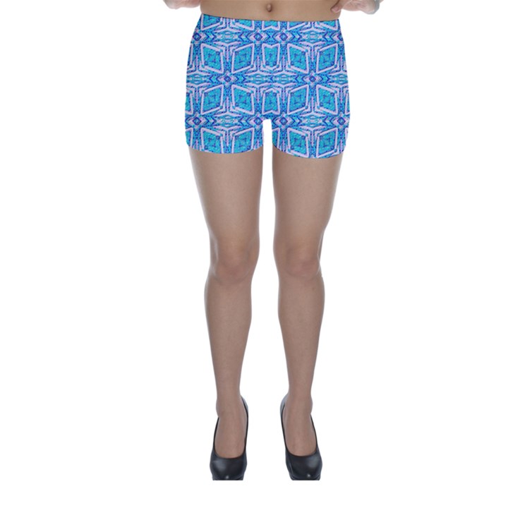 Geometric Doodle 1 Skinny Shorts