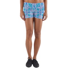 Geometric Doodle 1 Yoga Shorts by dressshop