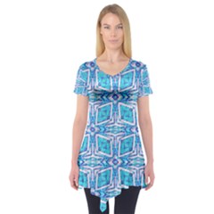 Geometric Doodle 1 Short Sleeve Tunic  by dressshop