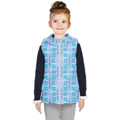 Geometric Doodle 1 Kid s Hooded Puffer Vest