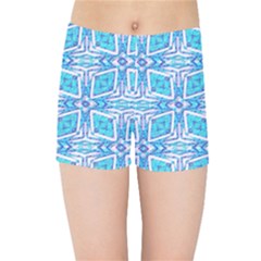 Geometric Doodle 1 Kids Sports Shorts by dressshop