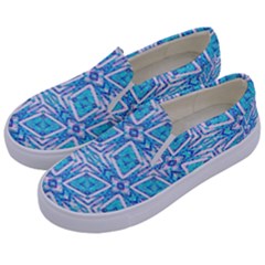 Geometric Doodle 1 Kids  Canvas Slip Ons by dressshop