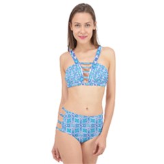 Geometric Doodle 1 Cage Up Bikini Set by dressshop