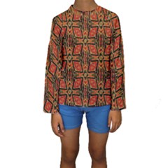 Geometric Doodle 2 Kids  Long Sleeve Swimwear by dressshop