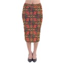 Geometric Doodle 2 Velvet Midi Pencil Skirt View1