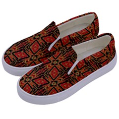 Geometric Doodle 2 Kids  Canvas Slip Ons by dressshop