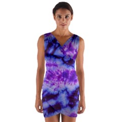 Tie Dye 1 Wrap Front Bodycon Dress