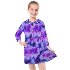 Tie Dye 1 Kids  Quarter Sleeve Shirt Dress