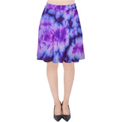 Tie Dye 1 Velvet High Waist Skirt by dressshop