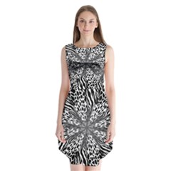 Animal Print 1 Sleeveless Chiffon Dress  