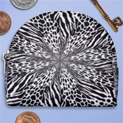 Animal Print 1 Horseshoe Style Canvas Pouch