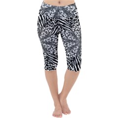 Animal Print 1 Lightweight Velour Cropped Yoga Leggings by dressshop