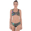 Swirl Retro Abstract Doodle Criss Cross Bikini Set View1