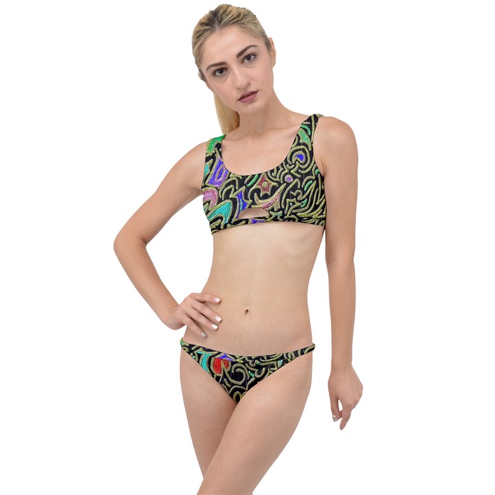 Swirl Retro Abstract Doodle The Little Details Bikini Set