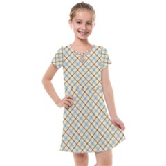 Plaid 2  Kids  Cross Web Dress