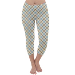 Plaid 2 Capri Winter Leggings  by dressshop