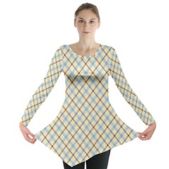 Plaid 2 Long Sleeve Tunic  by dressshop