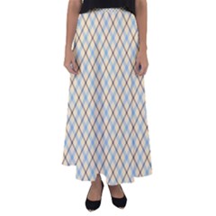 Plaid 2 Flared Maxi Skirt by dressshop