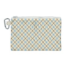 Plaid 2 Canvas Cosmetic Bag (large) by dressshop