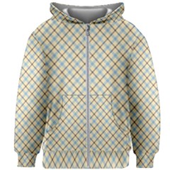 Plaid 2 Kids Zipper Hoodie Without Drawstring by dressshop