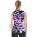 Retro Swirl Abstract Mock Neck Shell Top View2