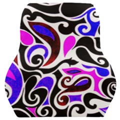 Retro Swirl Abstract Car Seat Back Cushion  by dressshop