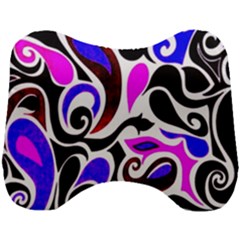 Retro Swirl Abstract Head Support Cushion by dressshop