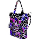 Retro Swirl Abstract Shoulder Tote Bag View1