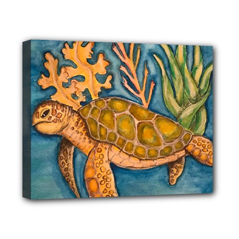 Turty- All Canvas 10  X 8  (stretched) by ArtByAng