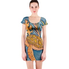 Turty- All Short Sleeve Bodycon Dress by ArtByAng