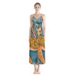 Turty- All Button Up Chiffon Maxi Dress by ArtByAng