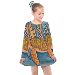 Turty- All Kids  Long Sleeve Dress by ArtByAng