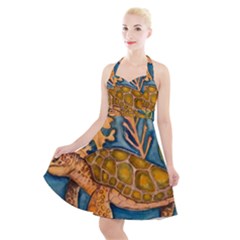 Turty- All Halter Party Swing Dress 