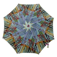 Chaos In Colour  Hook Handle Umbrellas (medium) by ArtByAng