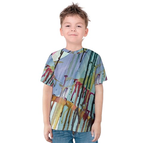 Chaos In Colour  Kids  Cotton Tee by ArtByAng