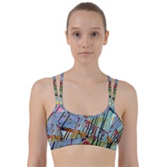 Chaos In Colour  Line Them Up Sports Bra by ArtByAng