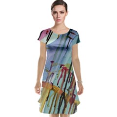 Chaos In Colour  Cap Sleeve Nightdress by ArtByAng