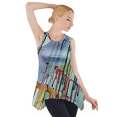 Chaos In Colour  Side Drop Tank Tunic by ArtByAng